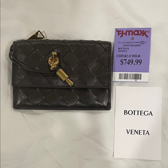 Bottega Veneta Handbags - Bottega Veneta Eggplant Intrecciato Wallet